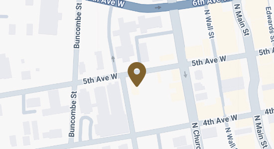 Hendersonville Location Map